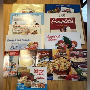 3/$40 Campbell’s Soup Vintage Calendars